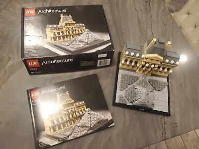 Lego Architecture 21024 Louvre Used Complete With Box And Instruction Extras • $199.99