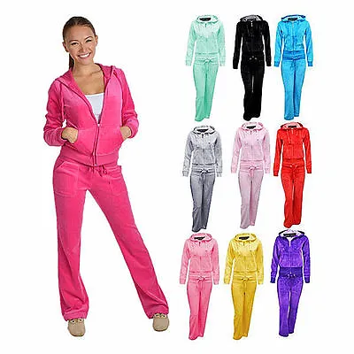 New  Ladies Velour Tracksuits Variety Of Colours  • £25.99