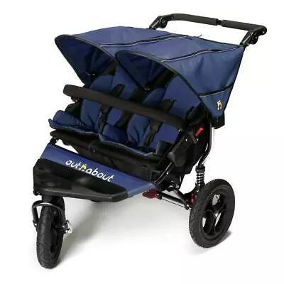£499 • Buy Out N About DOUBLE Nipper 360 V4 (Royal Navy) All Terrain For Twins, RRP £699.00