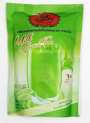 3 In 1 Instant Milk Green Tea Powder Iced Cool & Hot ChaTraMue 100 G • £9.99