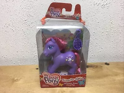 My Little Pony G3 Fizzy Pop Shimmer Pony Set Butterfly Island Purple 2004 NIB#36 • $15