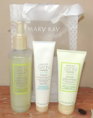 NEW Mary Kay FULL SIZE SATIN Hands Pampering Set White Tea And Citrus & Gift Bag • $16.20