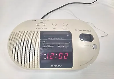 SONY DREAM MACHINE Clock Radio (ICF-C710) 1991 - TESTED & WORKING • $29.95