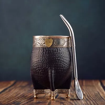 Imperial Mate/taza Gourd Boca Juniors + Straw • $109