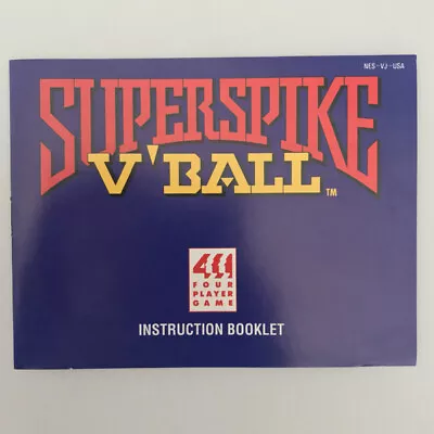 Super Spike Vball Manual • $9.94