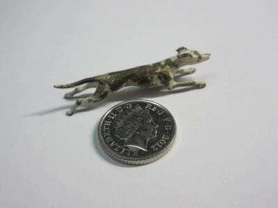 £4.20 • Buy Antique Austrian, Vienna Miniature COLD PAINTED BRONZE SCULPTURE Of A GREYHOUND