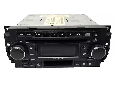 2005-08 Chrysler Dodge Jeep AM FM Cassette Tape 6 Disc CD Radio RAK Mopar OE OEM • $94.99