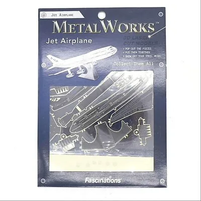 Fascinations MMS004 Metal Works 3D 747 Commercial Jet Laser Cut Model • $9.54