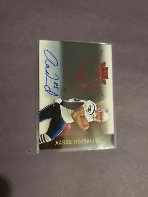 2010 Panini Plates & Patches Aaron Hernandez Auto RC 494/549 • $100