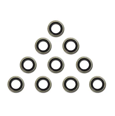 Dowty Seals / Bonded Rubber Washers Pack Of 10 - 1/8 -1  Bsp Sizes Available • £3.95
