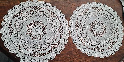 Vinyl Tray Covers Doilies Placemats Table Cloths 🎀 Wedding Floral White 22 Cm • $12.63