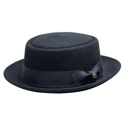 Kenny K -  Heisenberg  Black Wool Felt Pork Pie Hat • $48.99