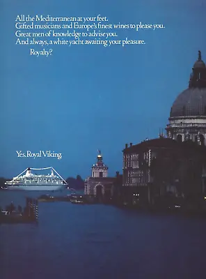 1984 Royal Viking Cruise Ship Yacht Travel Europe Vtg Print Ad Advertisement • $8.98
