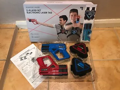 SHARPER IMAGE 2 Player SET Electronic Laser Tag - Used Once Immaculate Condition • £25