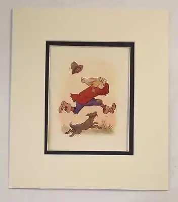 TARRANT Taffy Was A Welshman (1934 Nursery Rhymes Colour Lithograph) • £9.95