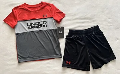 $26.99 • Buy UNDER ARMOUR Toddler Boy's T-Shirt And Shorts Outfit, 2-piece Set