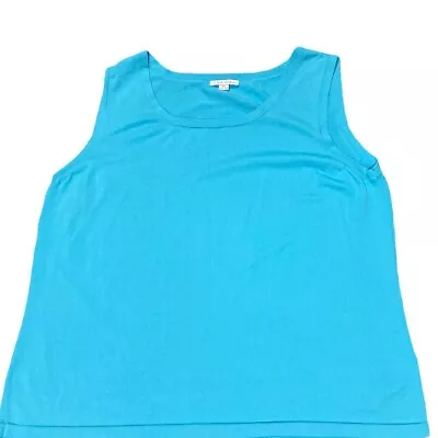 Erin London Women's Teal Tank Top - Size XL - Versatile Layering Essential • $8.80