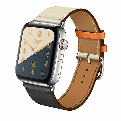 $15.99 • Buy Leather Watch Band Double Tours Bracelet Strap For Apple IWatch 38/42mm 40/44mm