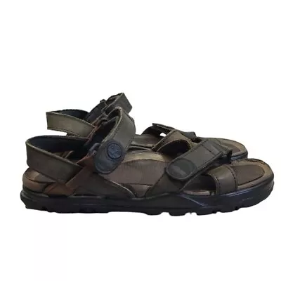 Timberland Mens Outdoor Comfort Hiking Leather Hook&loop Sandals Shoes Sz 10M • $31.20