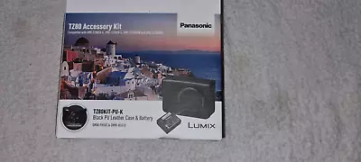 Panasonic LUMIX TZ80KIT-PU-K PU Leather Case And Battery For TZ80 Camera - Black • £40
