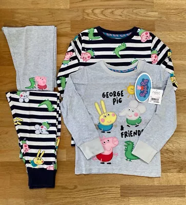 £17.50 • Buy BNWT Next Boys Peppa Pig George Pig Pyjamas 2Pack Age 2-3 Years