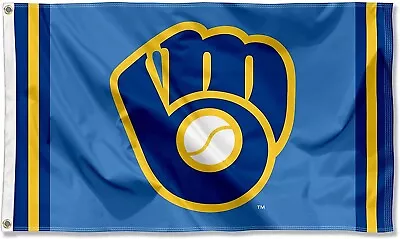 Milwaukee Brewers 3x5 Ft Flag Banner MLB Baseball Champions Free Shipping • $12.98