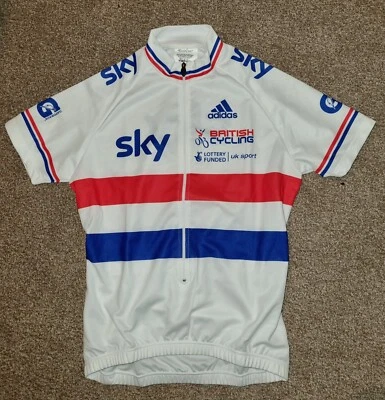 £35 • Buy Adidas Pro Team GB Sky British National Champion Jersey - New