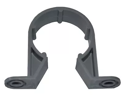 Solvent Weld Grey 40mm (43mm) Waste Pipe Clip - Grey - PACK OF 2 • £4.26