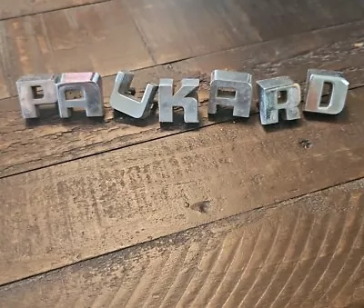 1951 Packard Hood Letters Chrome Emblem Original Parts • $45