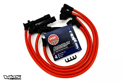 90-94 Mit Eclipse 2.0l Spark Wire Ngk Iridium Plug Red • $69.95