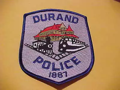 Durand Michigan  Police Patch Shoulder Size Unused Not A Badge • $4.25