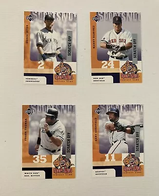 Lot Of 4 2003 MLB Upper Deck MVP SportsNut Unscratched Jeter Ramirez Thomas • $4.95