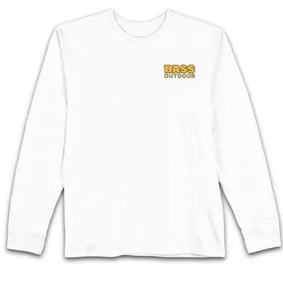 Bass Outdoor Men's White Marshmallow Mesa Path Long-Sleeve T-shirt Size L • $13.99