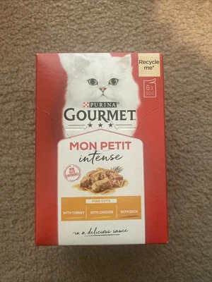 £6 • Buy Purina Gourmet Mon Petit Chicken Turkey And Duck Cat Food 6 X 50G Brand New