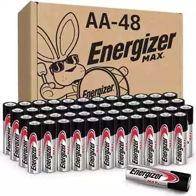 Energizer MAX AA Batteries (48 Pack) Double A Alkaline Batteries • $25.48