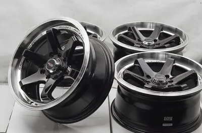 15 Black Wheels Rims 4x100 4x114.3 Civic Accord Miata Cooper Scion XA XB Corolla • $659