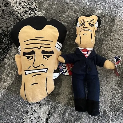 2 Republican Campaign MITT ROMNEY POLITICAL PLUSHES 2012 RARE Obama Campaign • $25