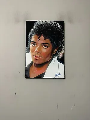 Michael Jackson Thriller Album Music 12 X18 Pop Art Painting Chris Cargill • $69.99