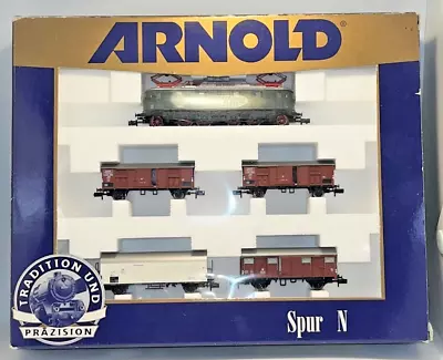 Arnold Set With Electric Locomotive BR 141  Bo Bo+4 Cars New (B) • $224.99