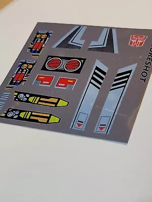 Transformers G1 Repro Stickers For G1 Sureshot • $12
