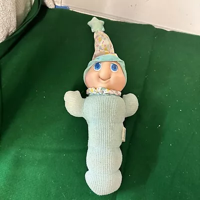 Playskool Glo Worm Glow Blue Waffle Thermal 1993 Stars Gloworm WORKS! Vintage • $19