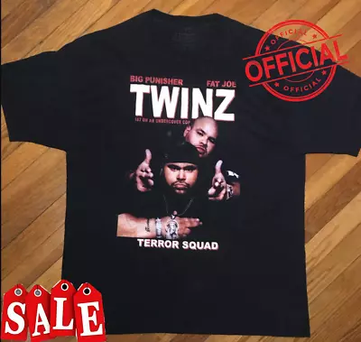 New Big Pun Fat Joe TWINZ Cotton Black All Size Men Women T-Shirt TH8232 • $8.79