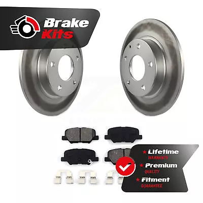 Rear Coated Disc Brake Rotors And Semi-Metallic Pads Kit For 2014-2018 Mazda 3 • $67.95