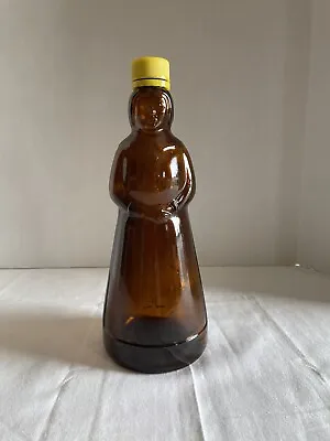 Vintage  Mrs. Butterworth 10” Amber Glass Syrup Bottle • $14.95