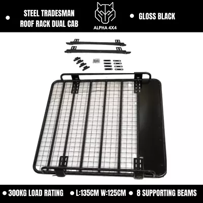 Alpha Base Steel Tradesman Roof Rack For Nissan Navara D23 NP300 • $429