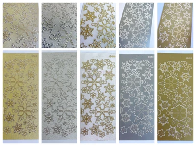 £1.69 • Buy Christmas Snowflakes Peel Off Sticker Sheet For Card Making Scrapbook Art Craft