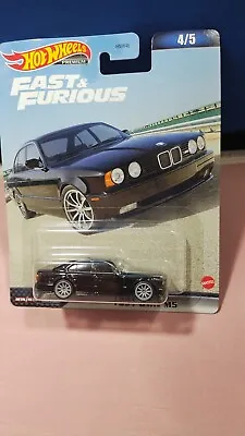 Hot Wheels Premium Fast & Furious 1991 Bmw M5 #4/5 Real Riders Black Diecast New • $13.99