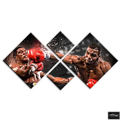 Boxing Mike Tyson  Sports BOX FRAMED CANVAS ART Picture HDR 280gsm • £39.99