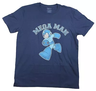 Mega Man Mens T-Shirt - Animation Style Megaman Run Under Name Image • $14.98