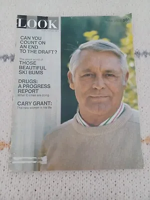 Look Magazine February 23 1971 - Cary Grant - Ski Bums - Drugs - Ads - OC L2 • $4.95